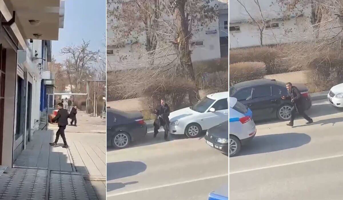 Стрельбу в центре города устроил мужчина в Шымкенте - видео