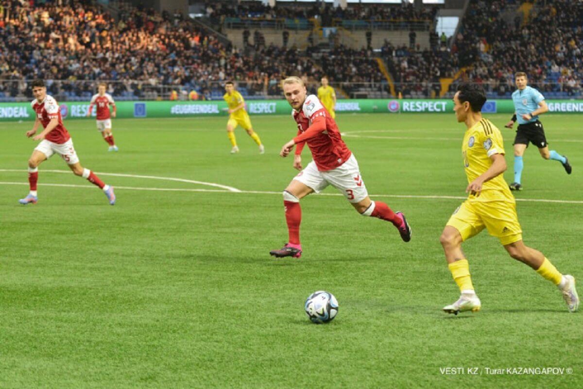 Сборная Казахстана по футболу сенсационно победила Данию в отборе на Евро-2024 - видео
