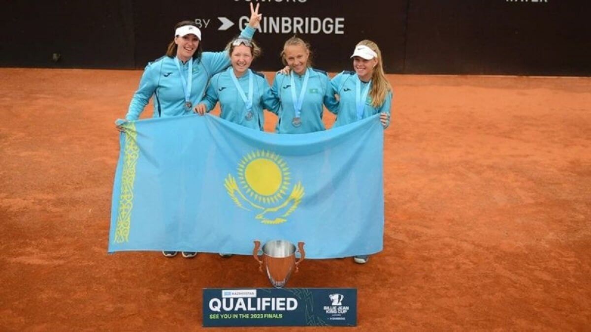 Юниорская сборная Казахстана по теннису добилась исторического успеха