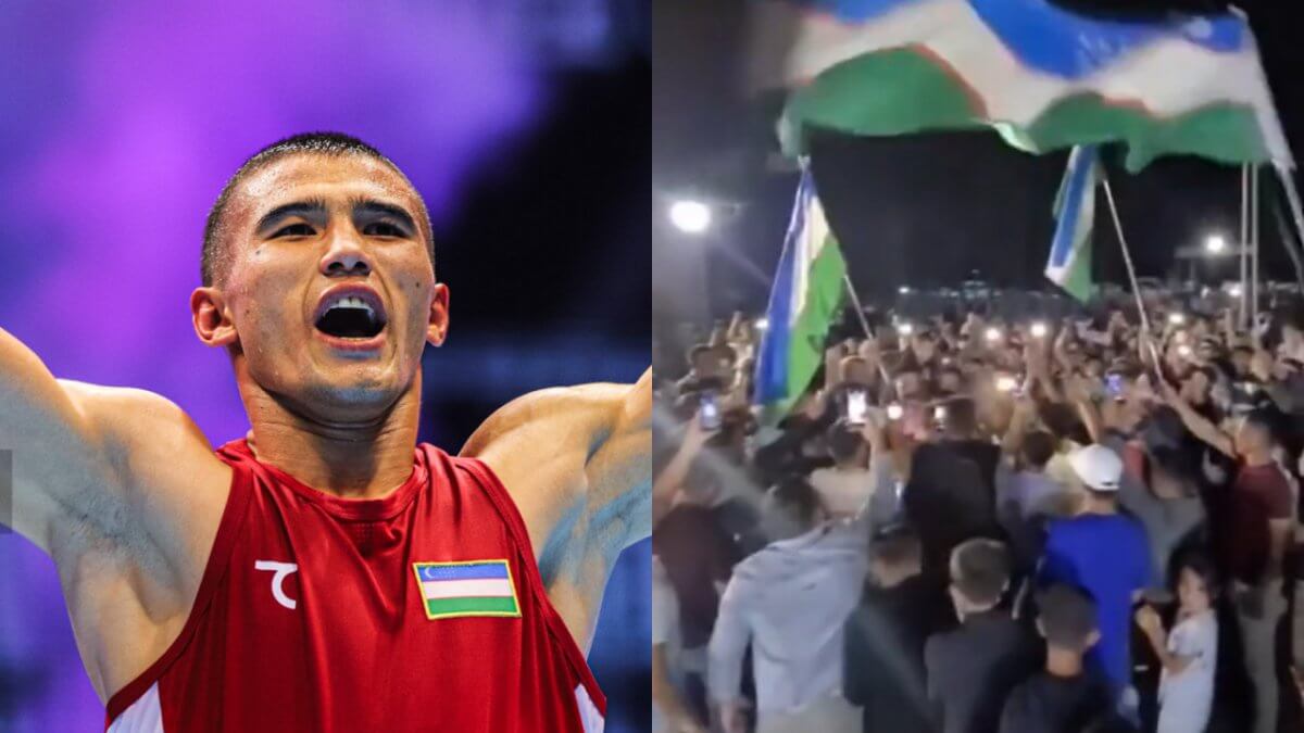 Узбекского боксера земляки встретили песней "Мен қазақпын"