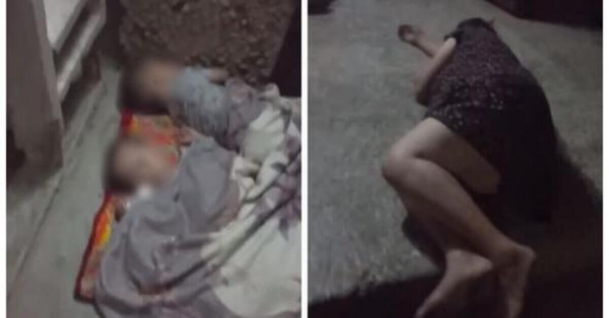 Малолетние дети спали на бетоне у подъезда с пьяной матерью в Актау
