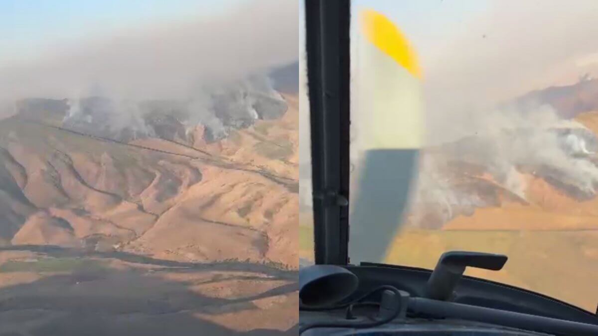 Пожар в Жамбылской области растет