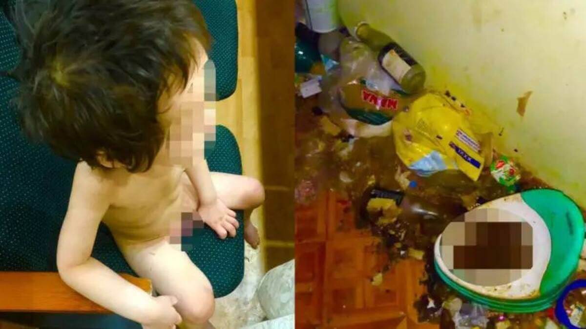 Завалена человеческими экскрементами: детей-"маугли" нашли в алматинской квартире
