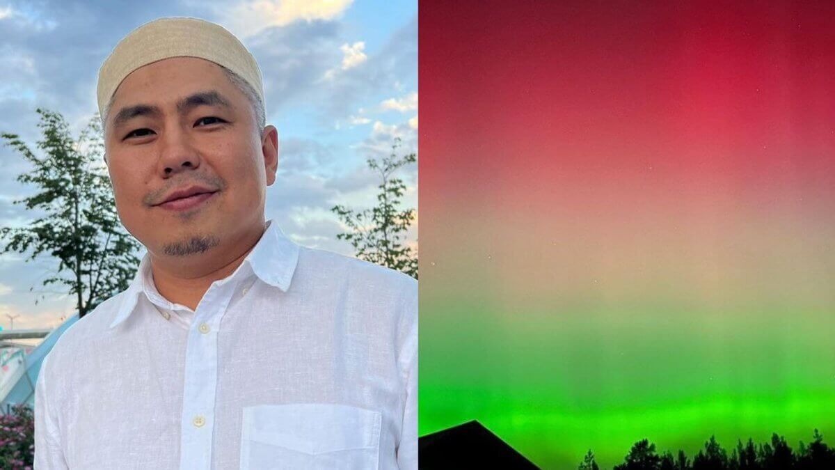 Нуртас Адамбай назвал северное сияние над Казахстаном флагом Палестины