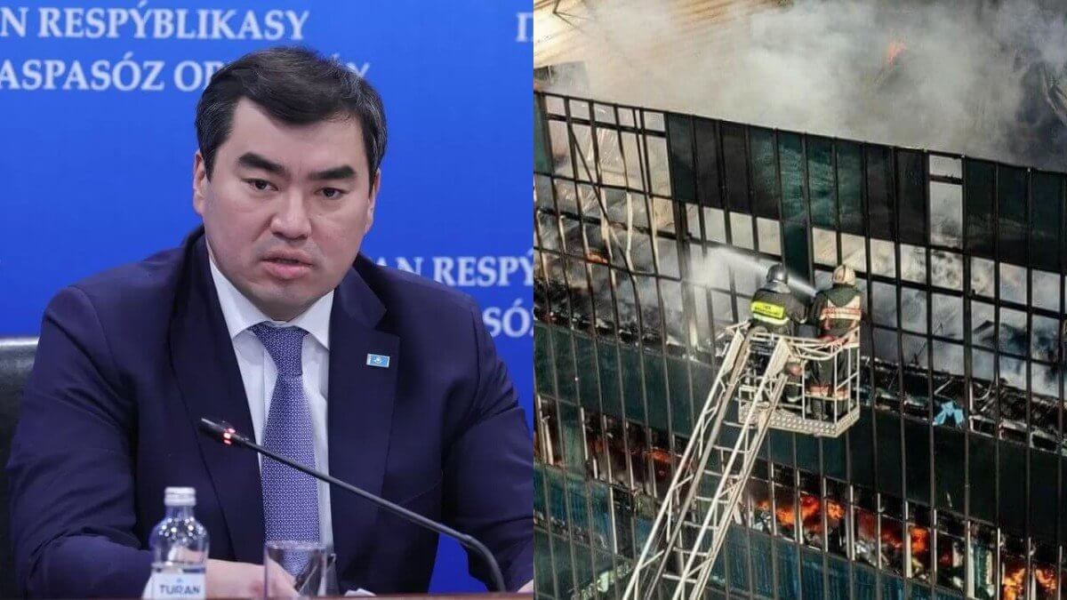 Возможен ли поджог: Министр ЧС ответил на вопрос о пожаре в Семее