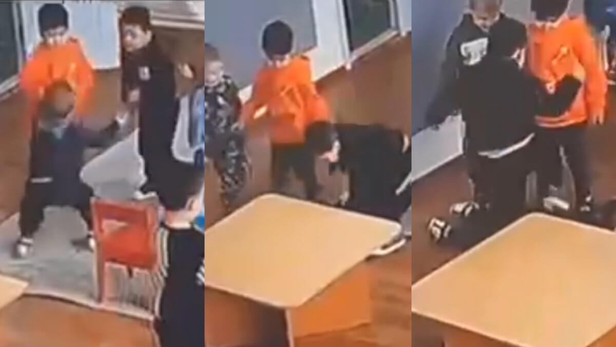 Шокирующее видео взорвало Казнет: дети в детском саду в Алматы жестоко избивали сверстника