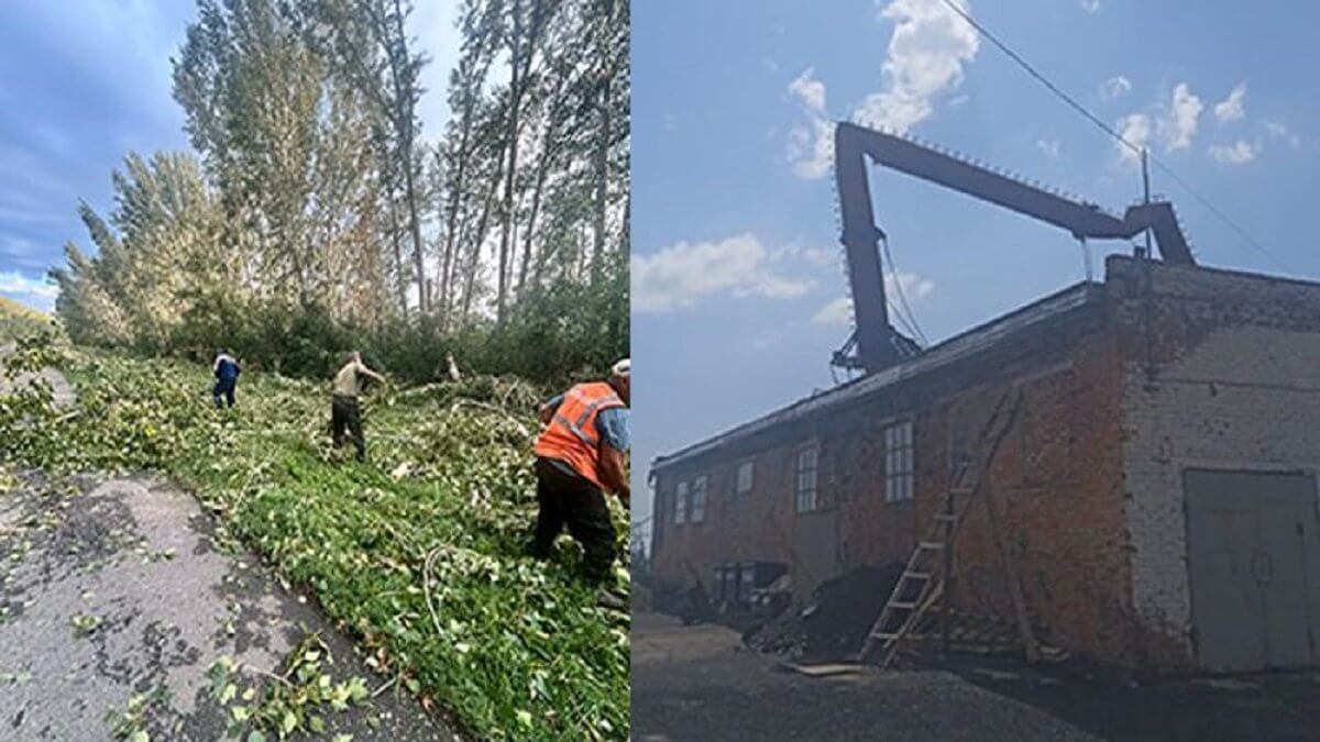 Ситуация на Востоке страны: шквальный ветер, гроза, град