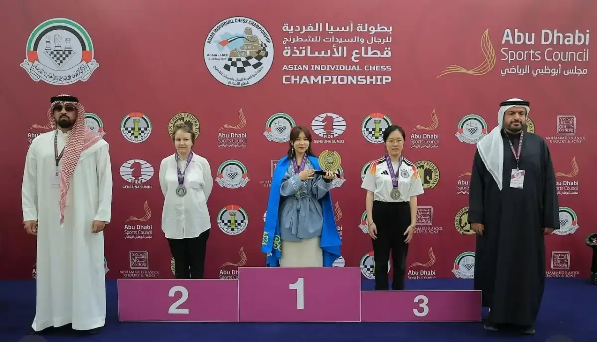 18-летняя Алуа Нурман завоевала золото в блице на чемпионате Азии в ОАЭ