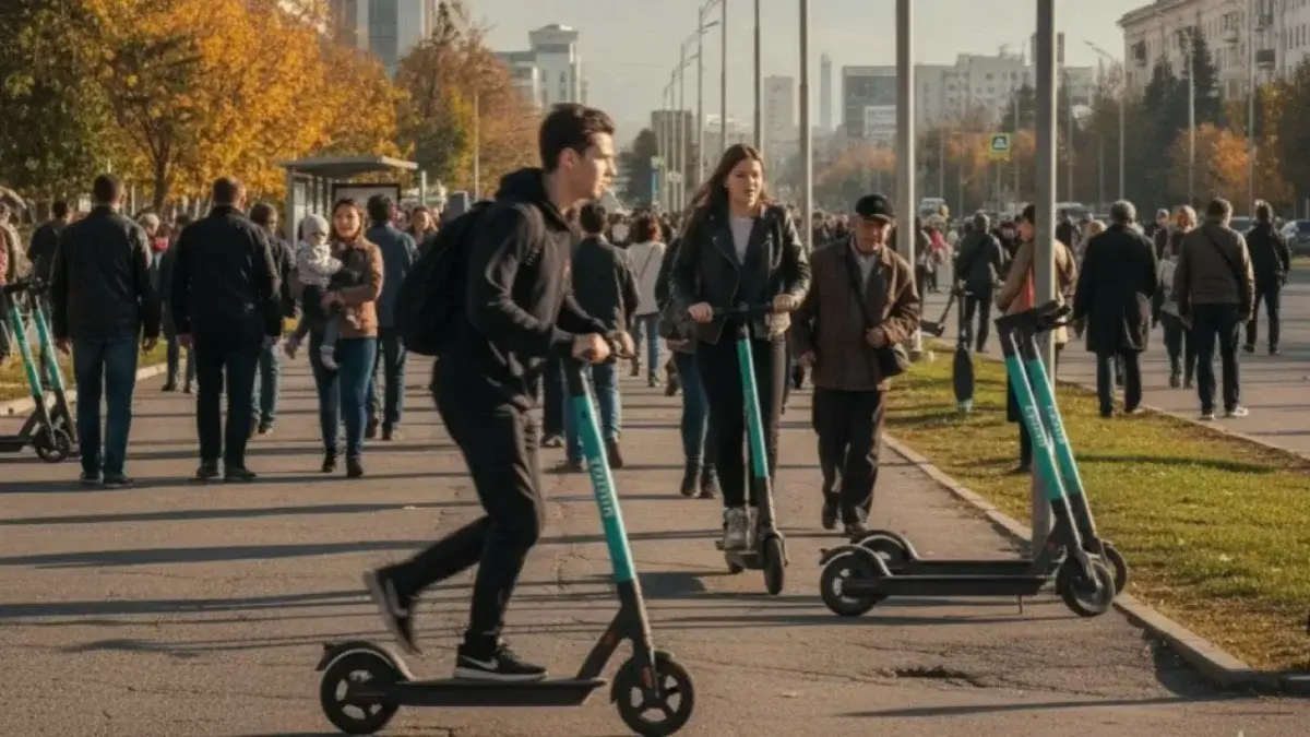 Самокаты могут убрать с тротуаров