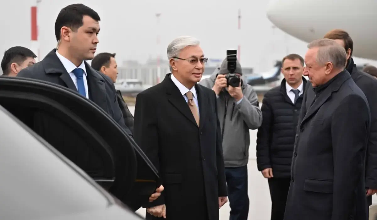 Касым-Жомарт Токаев прибыл в Санкт-Петербург