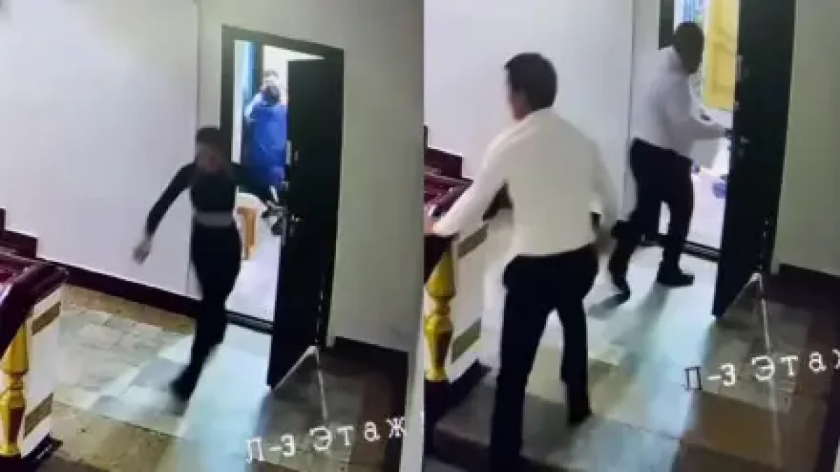 В Сети появилось видео драки Серика Сапиева с заместителем