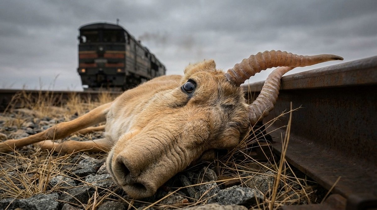 Дорога смерти: сайгаки запоминают пути миграции