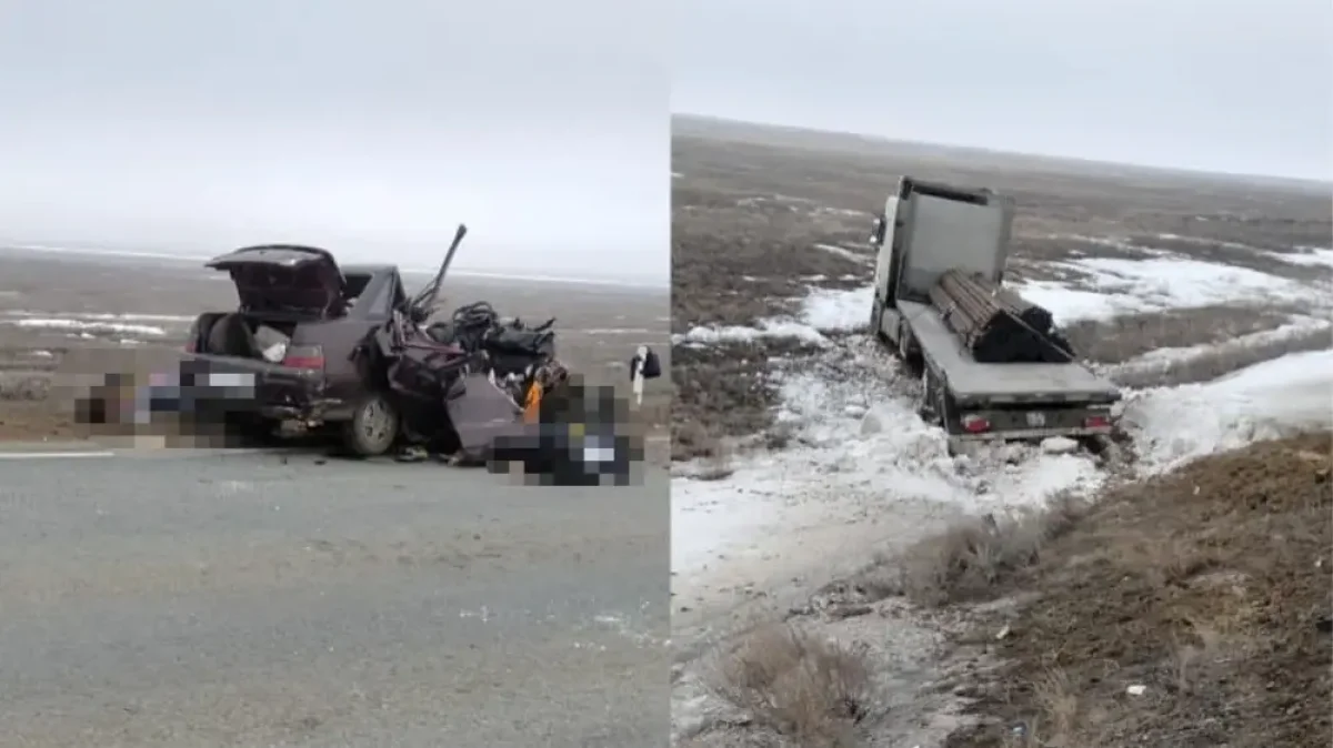 Пять жертв, среди них ребёнок: смертельное ДТП произошло в Актюбинской области