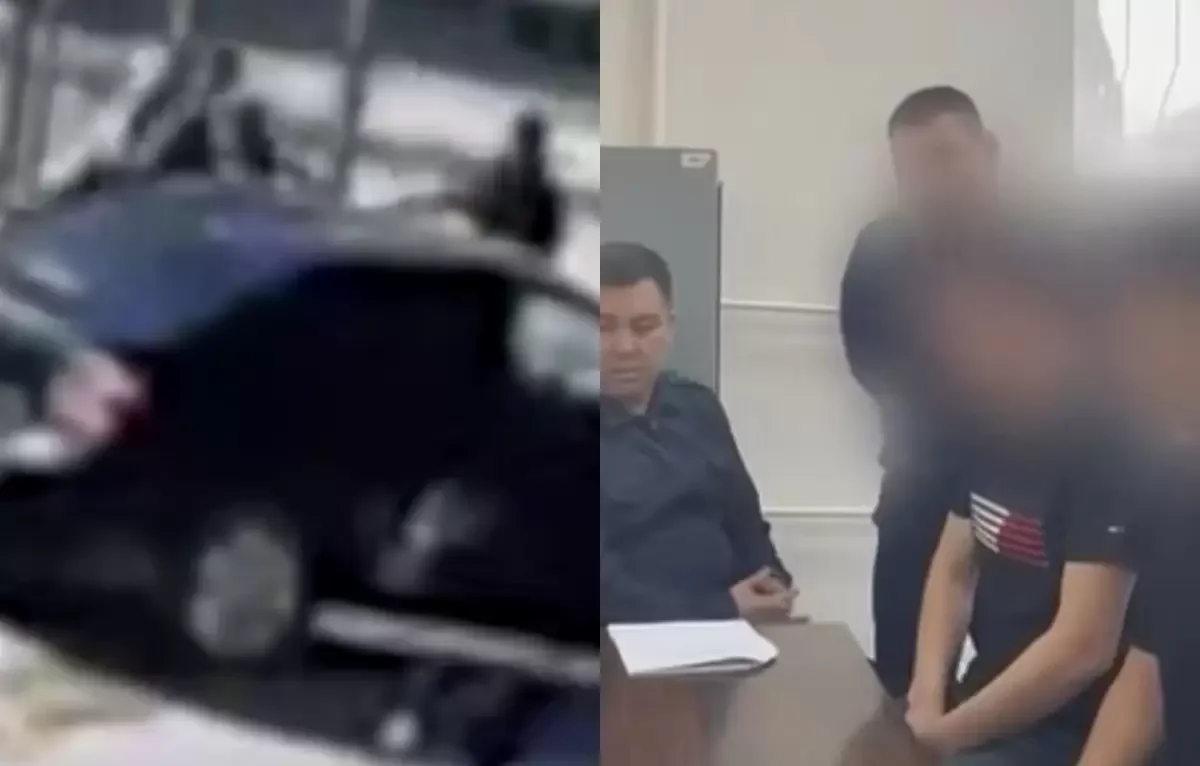 В Астане подросток въехал на авто в школу и устроил драку