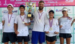 Юношеская команда Казахстана по теннису выиграла чемпионат Азии