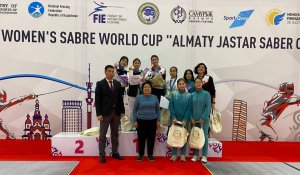 Адеми Серикбай - первый в истории Казахстана призер Кубка мира по фехтованию