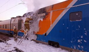 В одном из вагонов поезда Петропавловск - Алматы произошел пожар