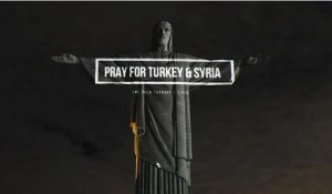 В Бразилии статую Христа Искупителя подсветили в цвета флагов Турции и Сирии - видео