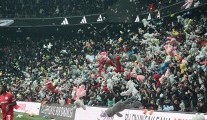 Футбольные болельщики в Турции забросали поле игрушками и требовали отставки правительства