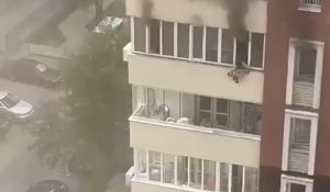 В ЖК Аккент в Алматы произошел пожар