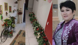 "Теперь никто не мусорит": акын подала пример соседям, облагородив свой новый подъезд в Туркестане