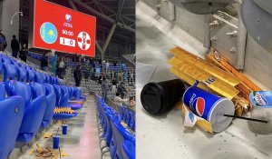 Бескультурье: футбольные фанаты оставили горе мусора на стадионе после матча сборной Казахстана