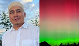Нуртас Адамбай назвал северное сияние над Казахстаном флагом Палестины