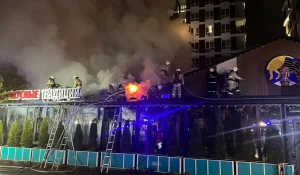 В Алматы произошёл пожар в кафе Modi Restoranchik