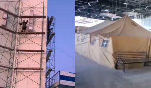 Палатка для обогрева и строители без касок: как ремонтируют Павлодарский вокзал