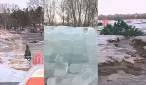 В Павлодаре растаял ледяной городок, построенный на миллионы