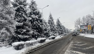 Алматы завалило снегом перед самым Новым годом