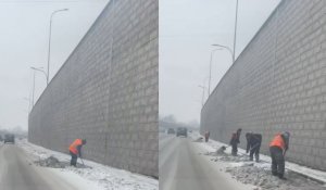 Третий день убирают снег с главных улиц Алматы