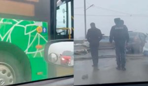 В Алматы произошло ДТП с участием автобуса. Погиб один человек
