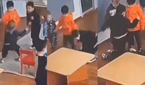 Шокирующее видео взорвало Казнет: дети в детском саду в Алматы жестоко избивали сверстника