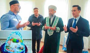 “20-миллионного мальчика назвали Мухаммедом”: Верховный муфтий Наурызбай-кажы Таганулы посетил семью малыша в Атырауской области