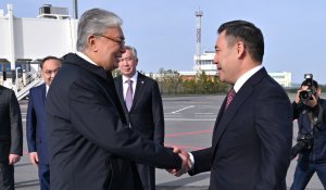 Президент Кыргызстана прилетел в Астану: его встретил Токаев