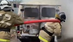Спасатели ЗКО потушили горящий автомобиль