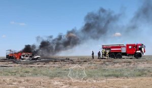 Трех иностранцев спасли из огня в Атырауской области