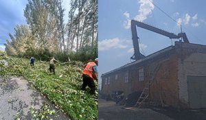 Ситуация на Востоке страны: шквальный ветер, гроза, град