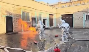 В центре Павлодара горит газгольдер – сотни людей эвакуированы