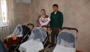 Тройня родилась у учителя школы в Туркестанской области