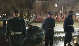 Гвардейцы потушили загоревшийся автомобиль в Павлодаре