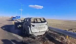 Огненная ловушка на трассе: семь человек сгорели в машине в Карагандинской области