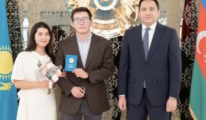 Церемония бракосочетания состоялась в Посольстве Казахстана в Азербайджане