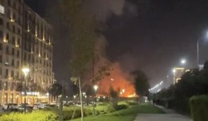 Фейерверк по случаю праздника в Шымкенте завершился пожаром