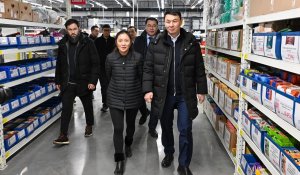 Аким Алматы посетил новый логистический комплекс Magnum