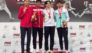 Алматинские фехтовальщики завоевали серебро и бронзу Кубка мира среди юниоров