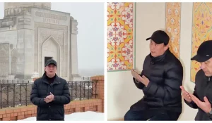 Кайрат Адилгерей посетил мавзолей Курмангазы и попросил прощения после скандальных слов