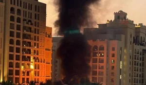 Дома казахстанцев в Дубае загорелись после падения ракеты: МИД РК сделал заявление