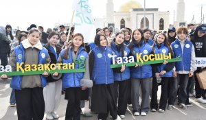 В городе Косшы в рамках программы «Таза Қазақстан» состоялся экологический забег